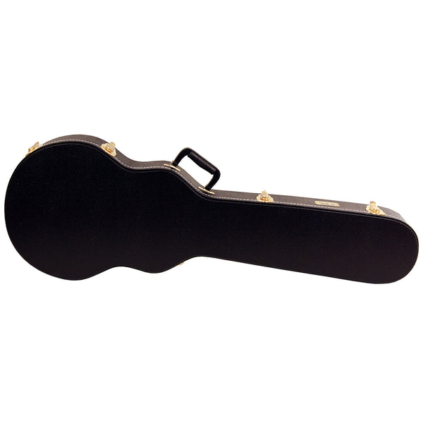 TKL Premier Single Cutaway Les Paul Junior Style Guitar Hardshell Case - Black - 1
