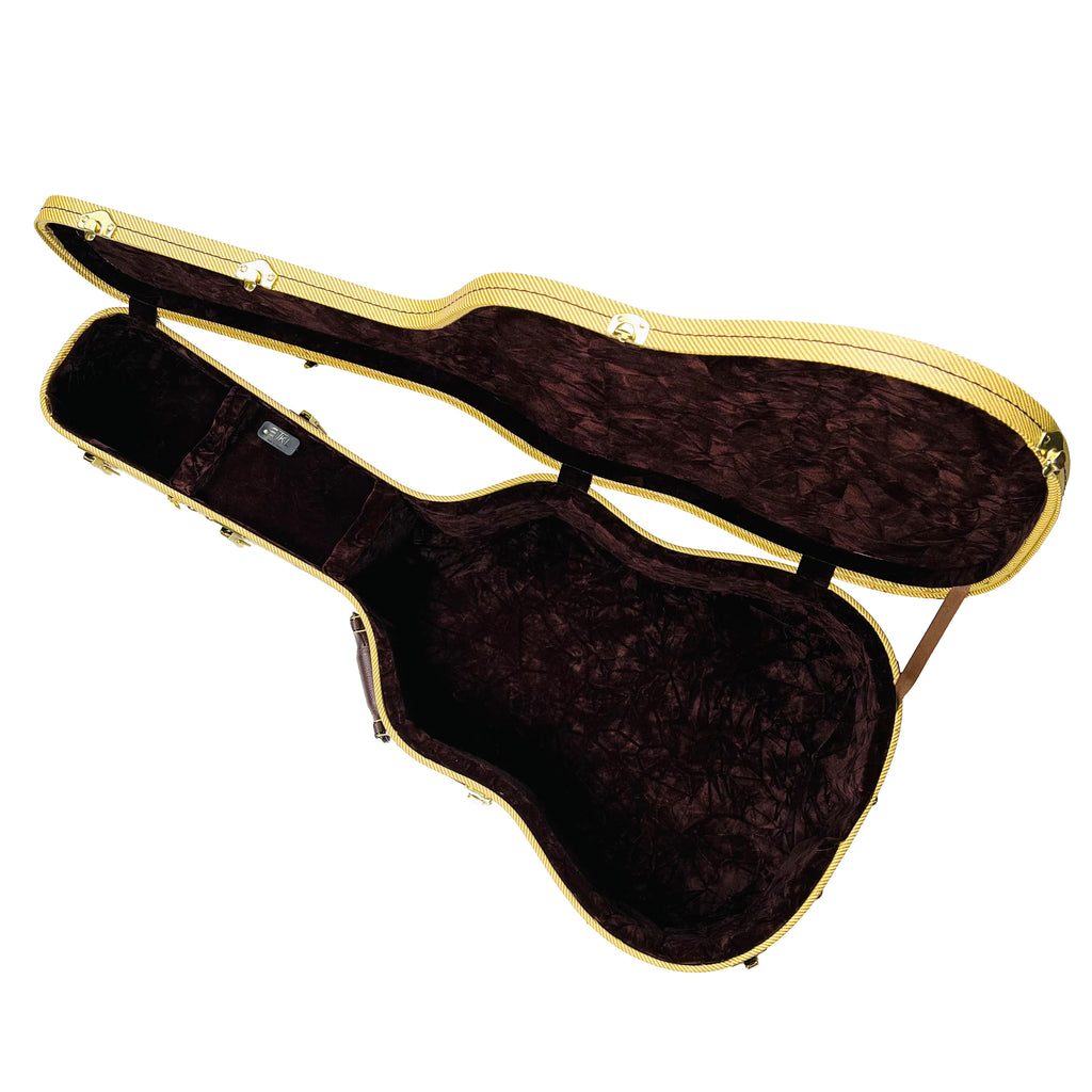TKL Professional Dreadnought Archtop 6 String Guitar Case - Tweed - 3