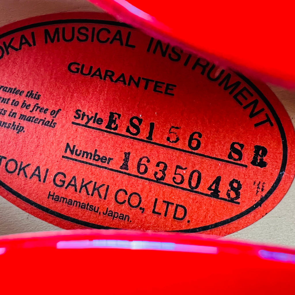 Tokai ES-156 SR Semi-Hollow Thinline 2016 - See Through Red - 7