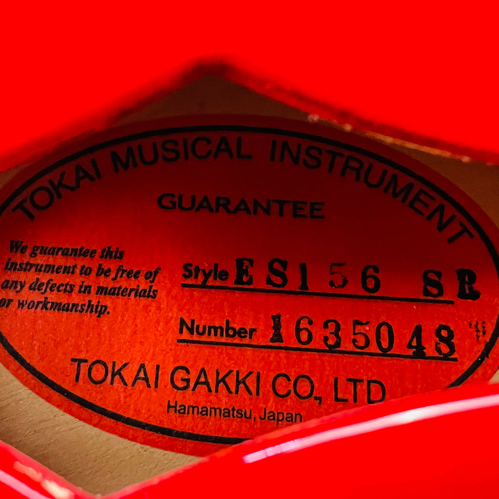 Tokai ES156 SR Semi-Hollow 2016 - See Through Red - 8