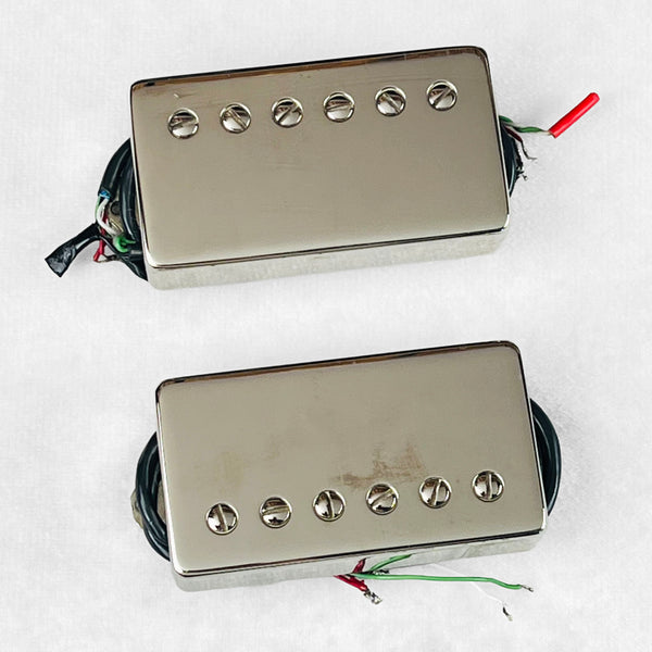 Tom Holmes H-450 & H455 Potted Humbucker Pickup Set - Nickel - 1