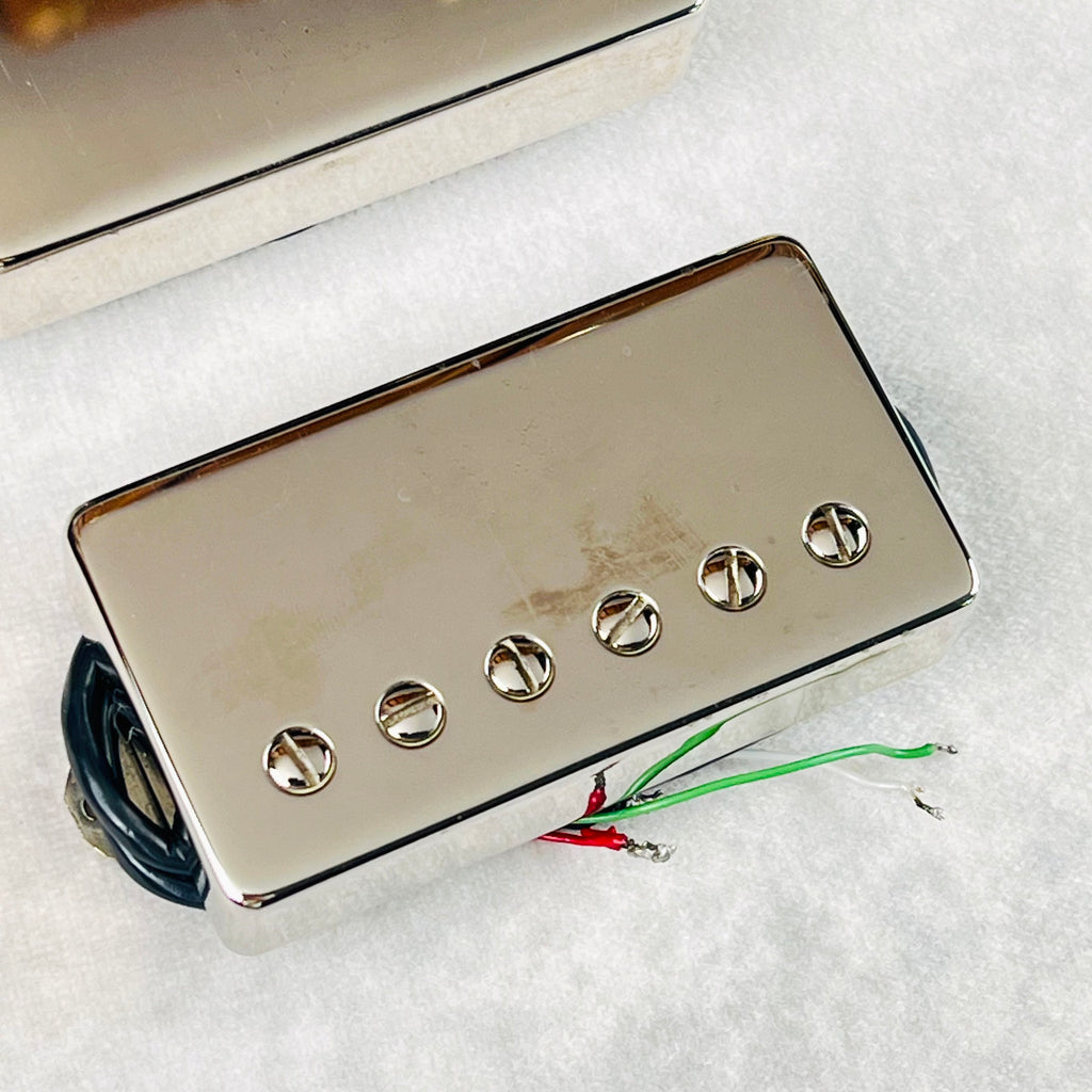 Tom Holmes H-450 & H455 Potted Humbucker Pickup Set - Nickel - 4