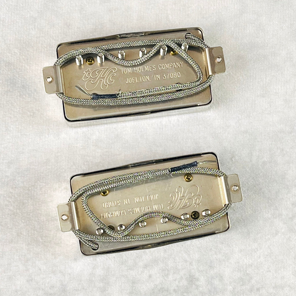 Tom Holmes H-450 & H455 Unpotted Humbucker Pickup Set - Nickel / Double Cream - 4