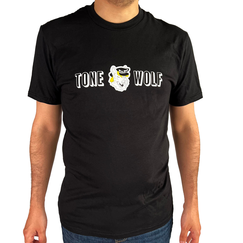 Tone Wolf Logo Wolf Head T-Shirt Mens - Black - 2