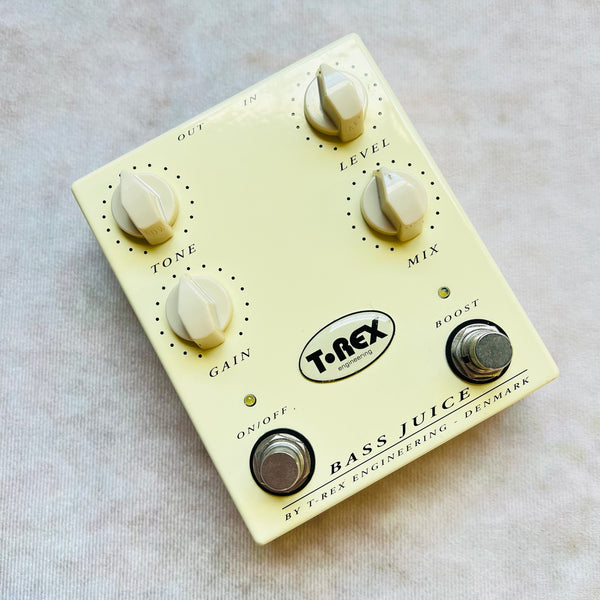 T-Rex Bass Juice Distortion Overdrive - White - 1