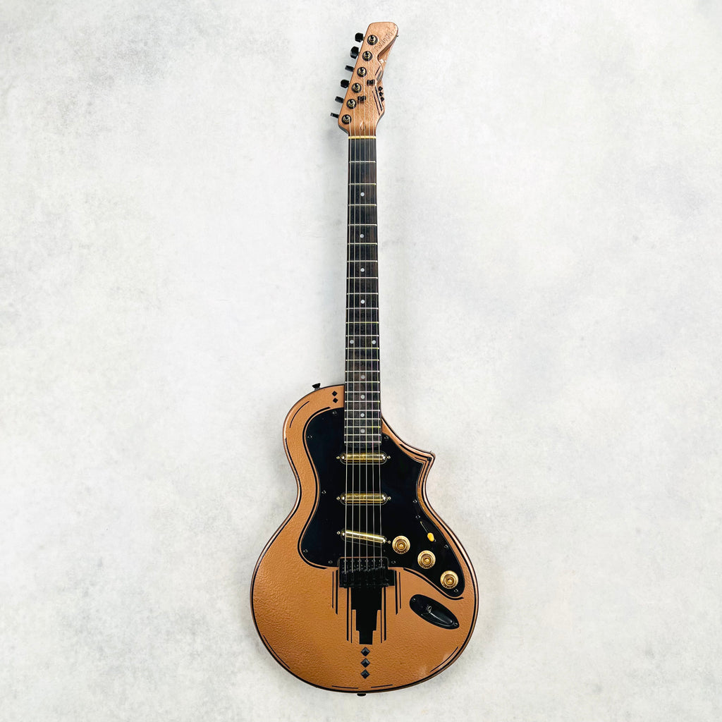 Twango Custom Partscaster with Lipstick Pickups 2000s - Copper Hammertone - 2