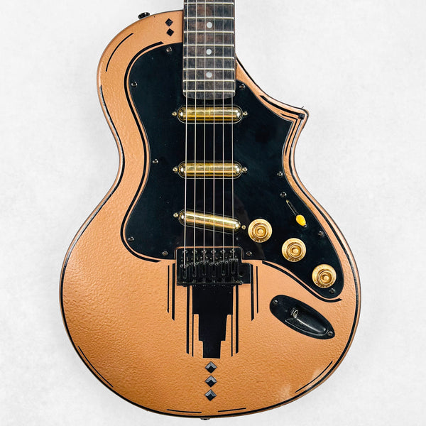 Twango Custom Partscaster with Lipstick Pickups 2000s - Copper Hammertone - 1