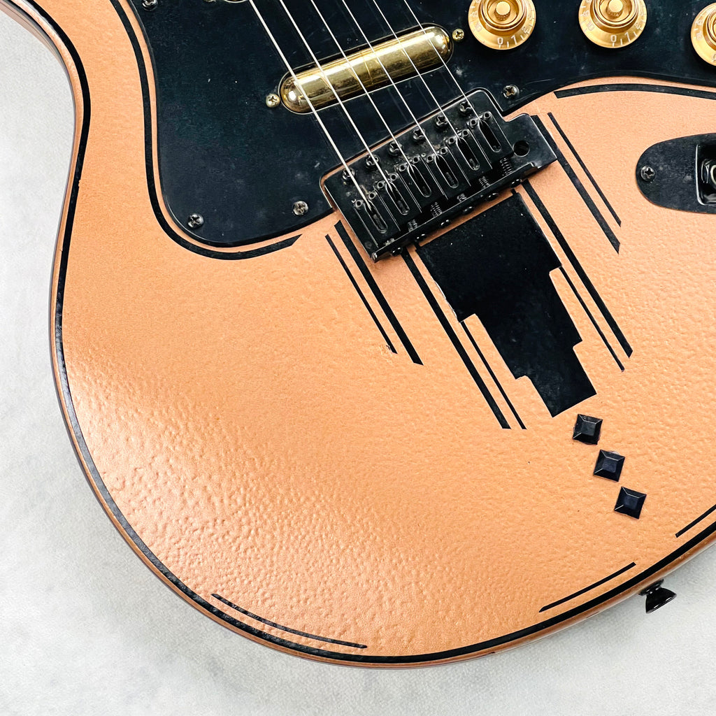 Twango Custom Partscaster with Lipstick Pickups 2000s - Copper Hammertone - 4