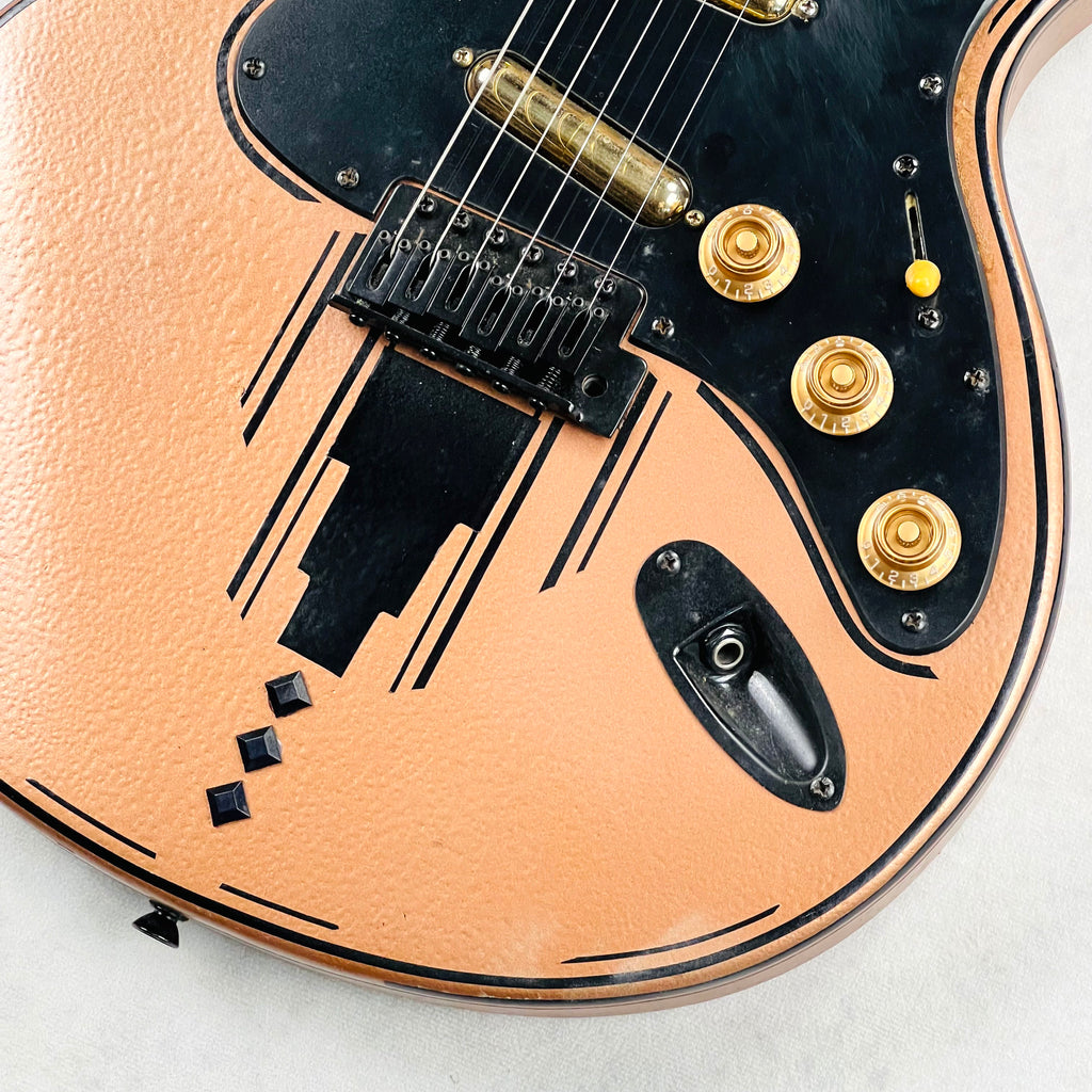 Twango Custom Partscaster with Lipstick Pickups 2000s - Copper Hammertone - 5