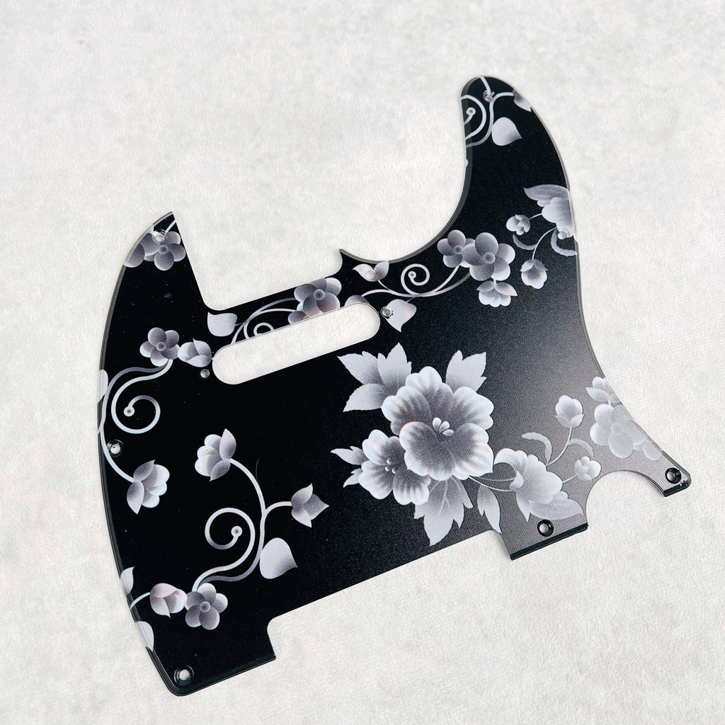 Telecaster Pickguard 8-Hole - Black Paisley - 2