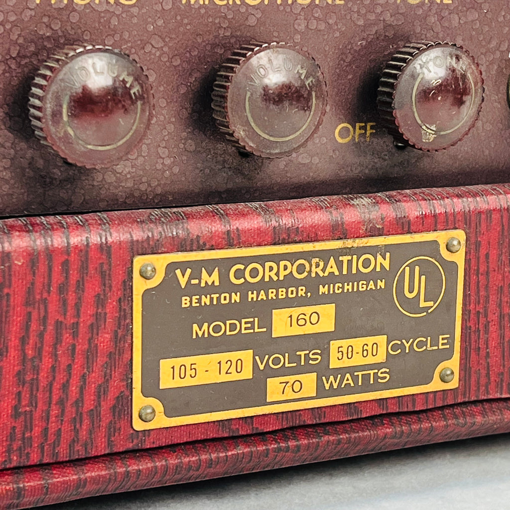 V-M Model 160 1x10" Combo Amplifier 1953 - Red - 9