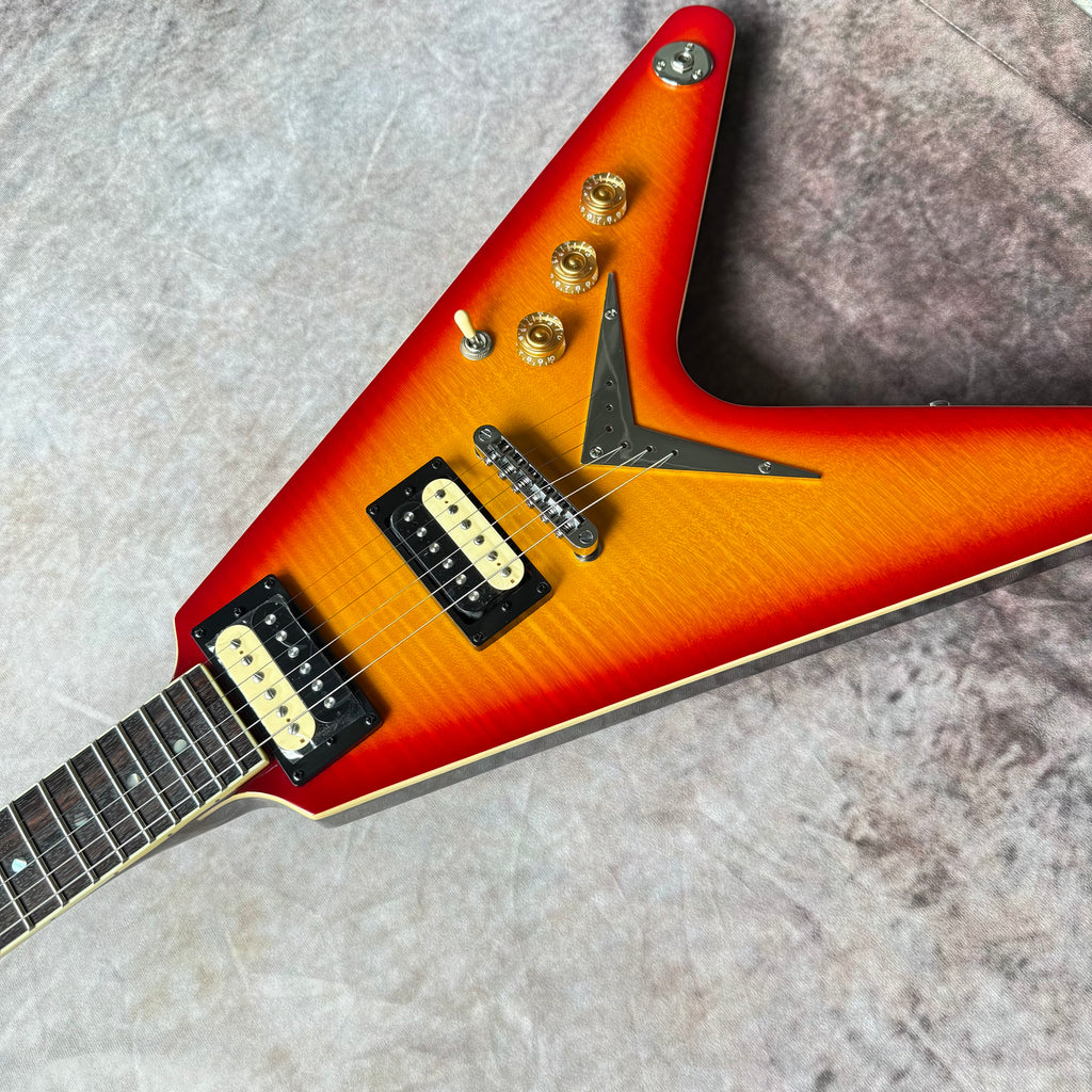 Dean V 79 Flame Maple - Trans Cherry Sunburst