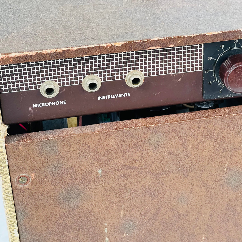 Vintage 1x10" Tube Combo Amplifier 1950s - Brown - 6