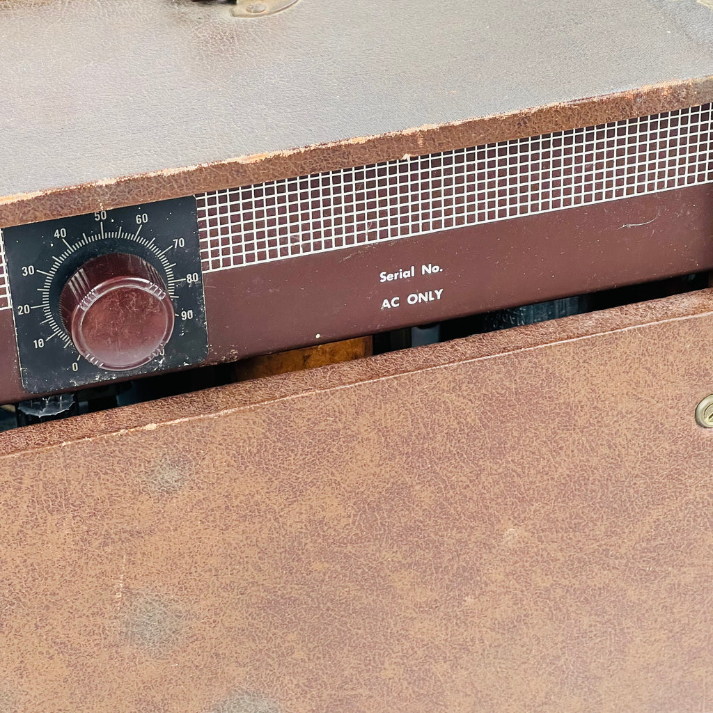 Vintage 1x10" Tube Combo Amplifier 1950s - Brown - 7