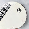 Vintage Gibson Melody Maker Historic Makeovers Joan Jett Replica Electric Guitar - Aged White with Stickers - 16