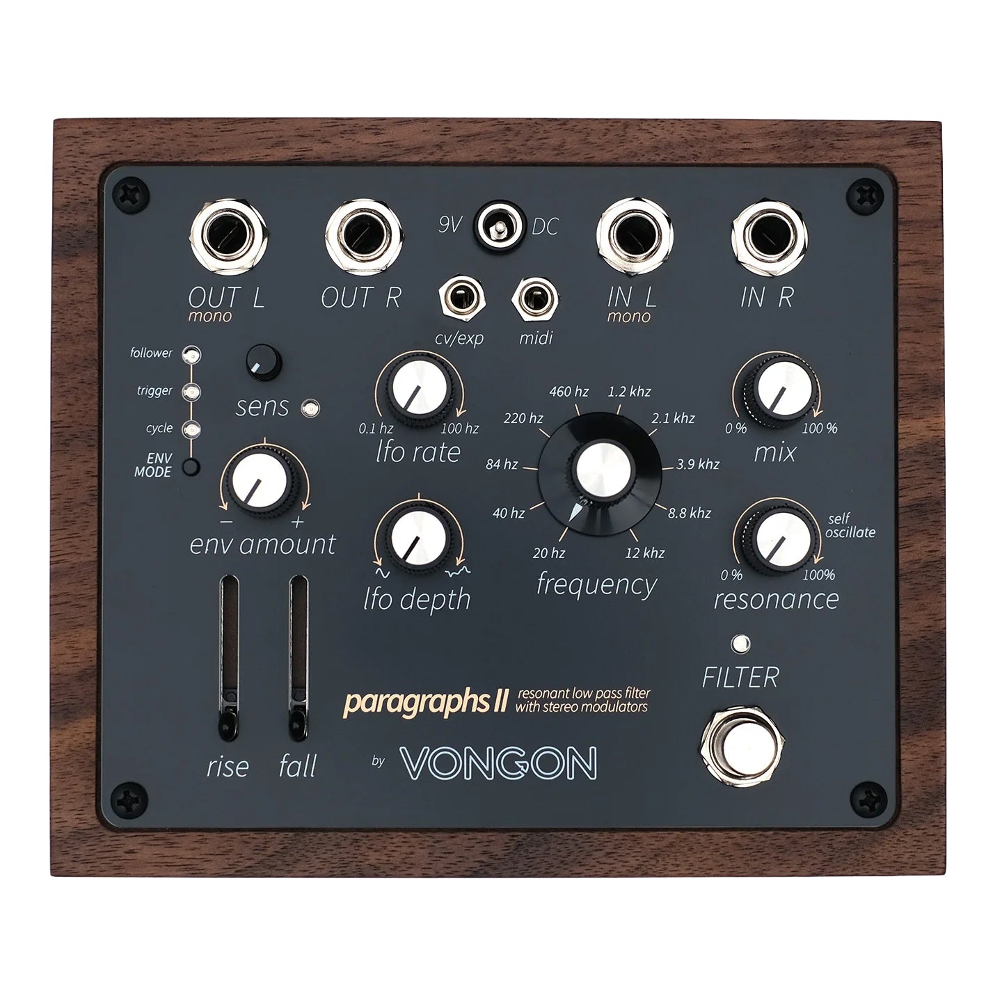 Vongon Paragraphs II Stereo Resonant Filter Pedal