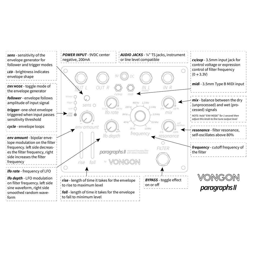 Vongon Paragraphs II Pedal - 3