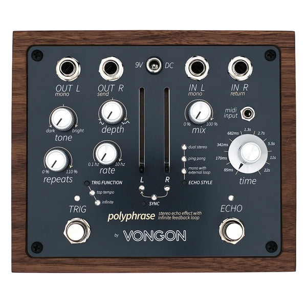 Vongon Polyphrase Stereo Delay Pedal - 1