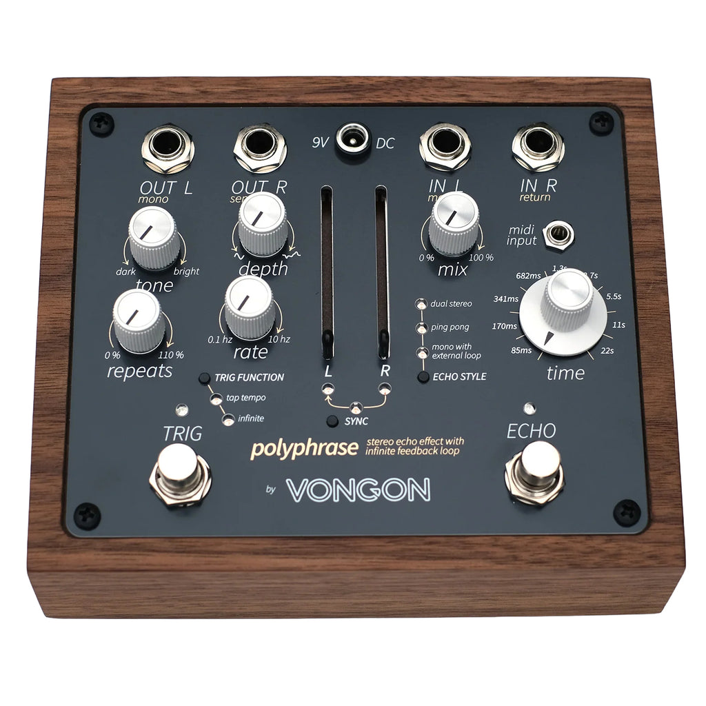 Vongon Polyphrase Stereo Delay Pedal - 2