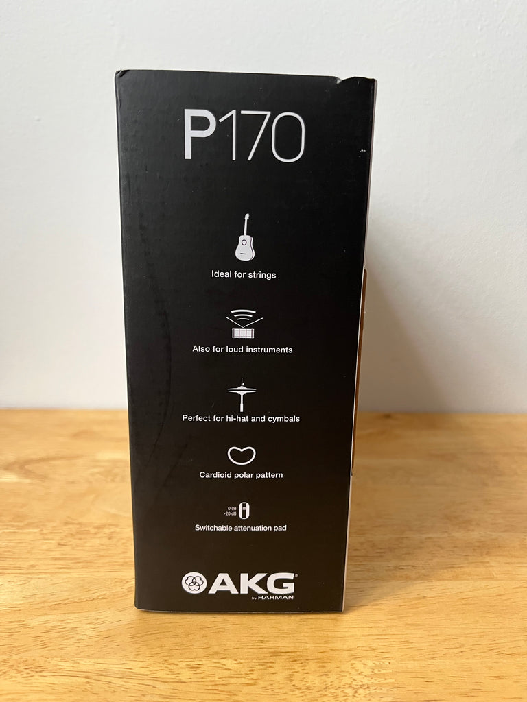 AKG P170 Small Diaphragm Cardioid Condenser Microphone Black