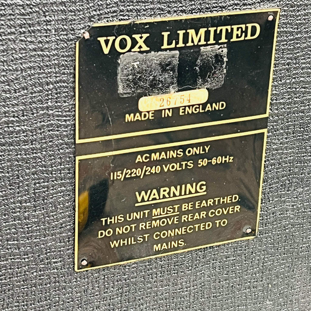 Vox AC30/6 Top Boost 2x12" Combo Amplifier 1982 - Black - 22