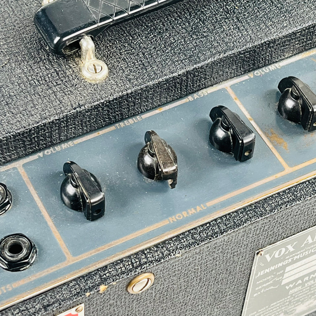 1965 Vox AC50 50w Vintage Guitar Amplifier Head - Black - 13