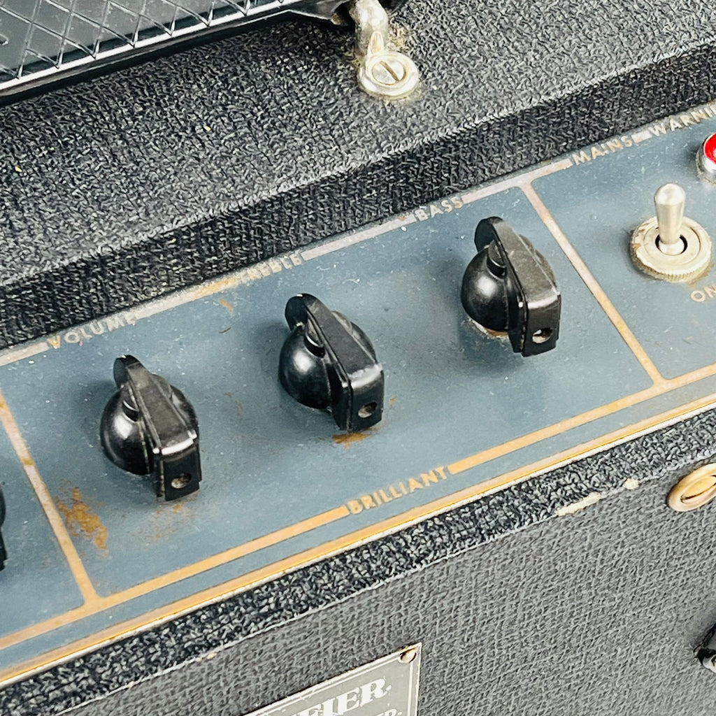 1965 Vox AC50 50w Vintage Guitar Amplifier Head - Black - 14