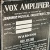 1965 Vox AC50 50w Vintage Guitar Amplifier Head - Black - 20