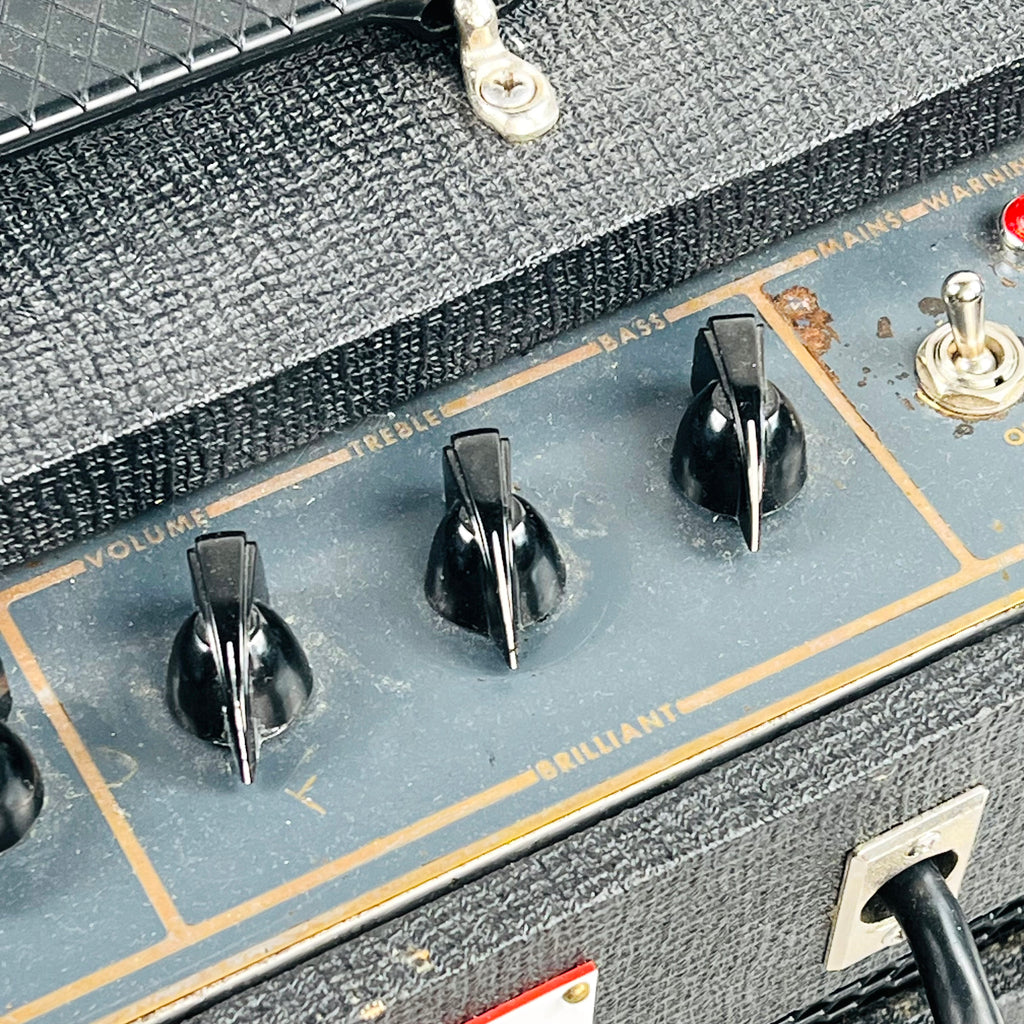 1965 Vox AC50 50w Vintage Guitar Amplifier Head - Black - 14