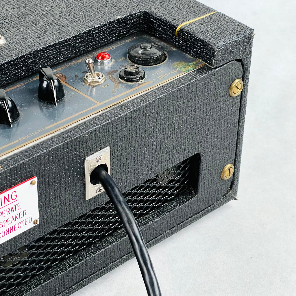 1965 Vox AC50 50w Vintage Guitar Amplifier Head - Black - 18