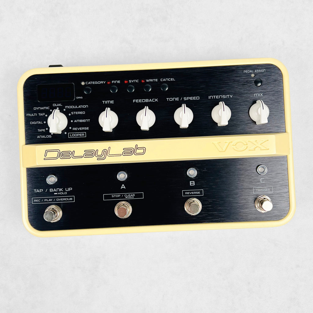 Vox DelayLab Pedal 2010s - Cream - 1
