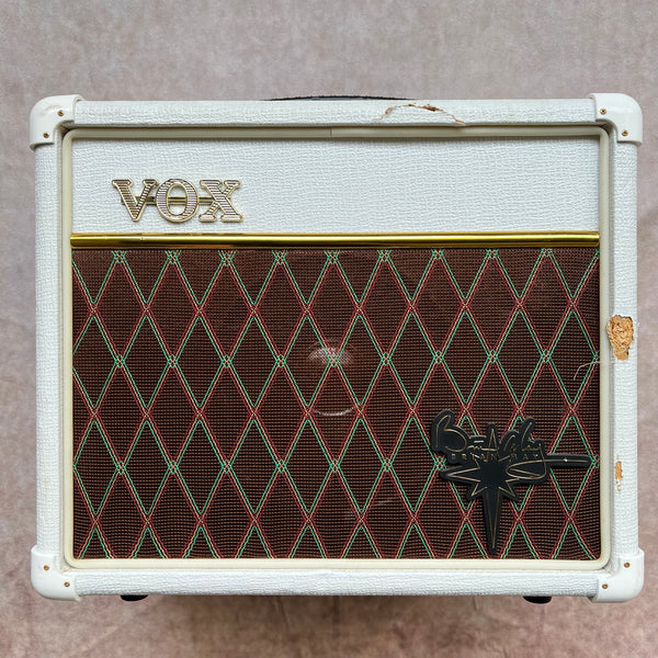 Vox Brian May Special VBM1 Recording Amp 10-Watt Guitar Combo - White with Brown Diamond Cloth - 1