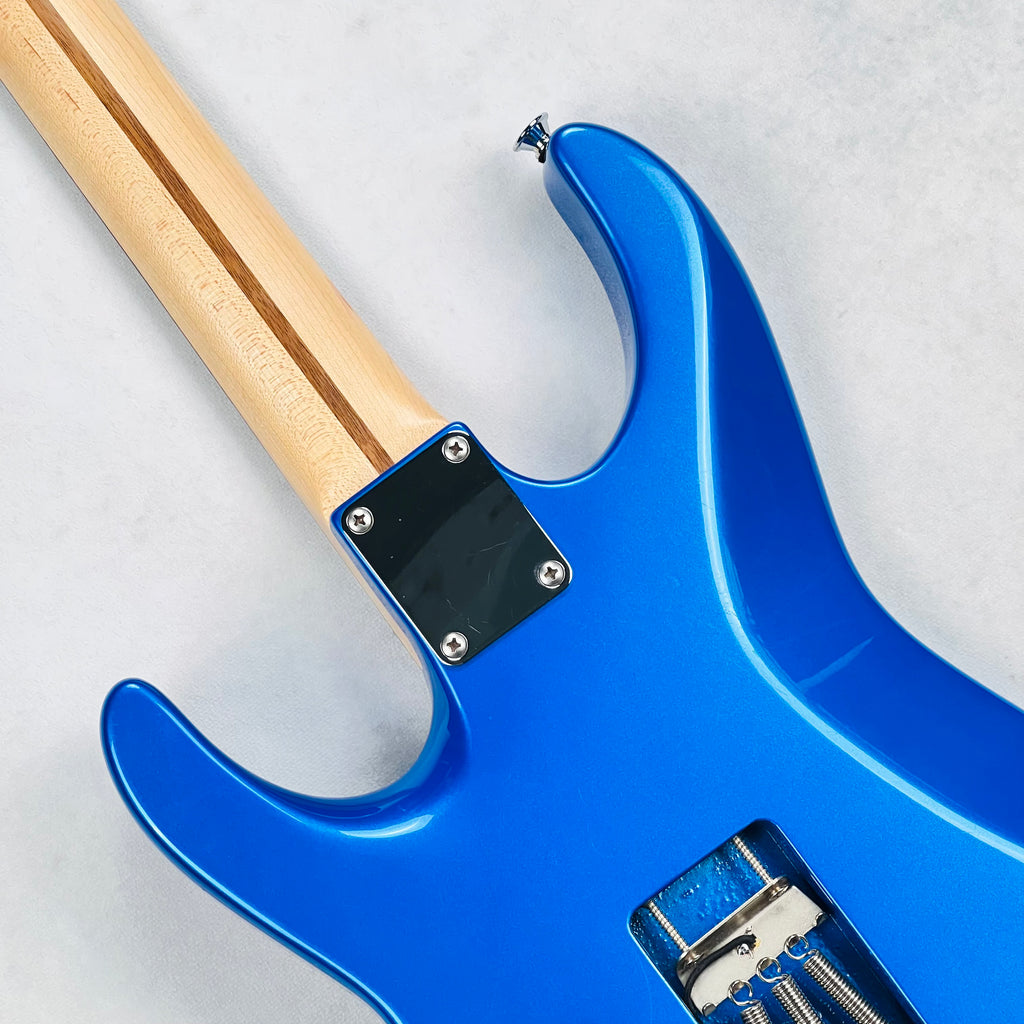 Warmoth Partscaster with EMG Kirk Hammett Bone Breaker Pickups 2020s - Metallic Blue - 12