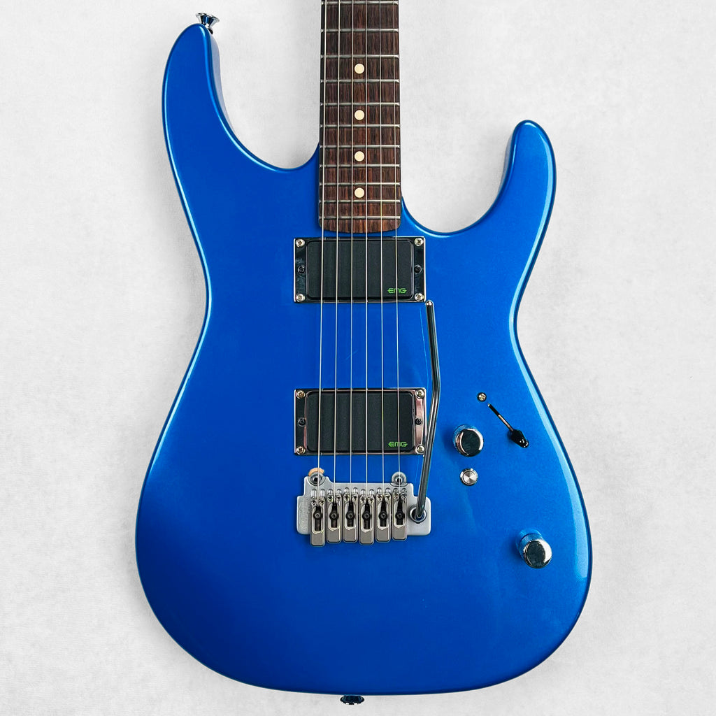 Warmoth Partscaster with EMG Kirk Hammett Bone Breaker Pickups 2020s - Metallic Blue - 1