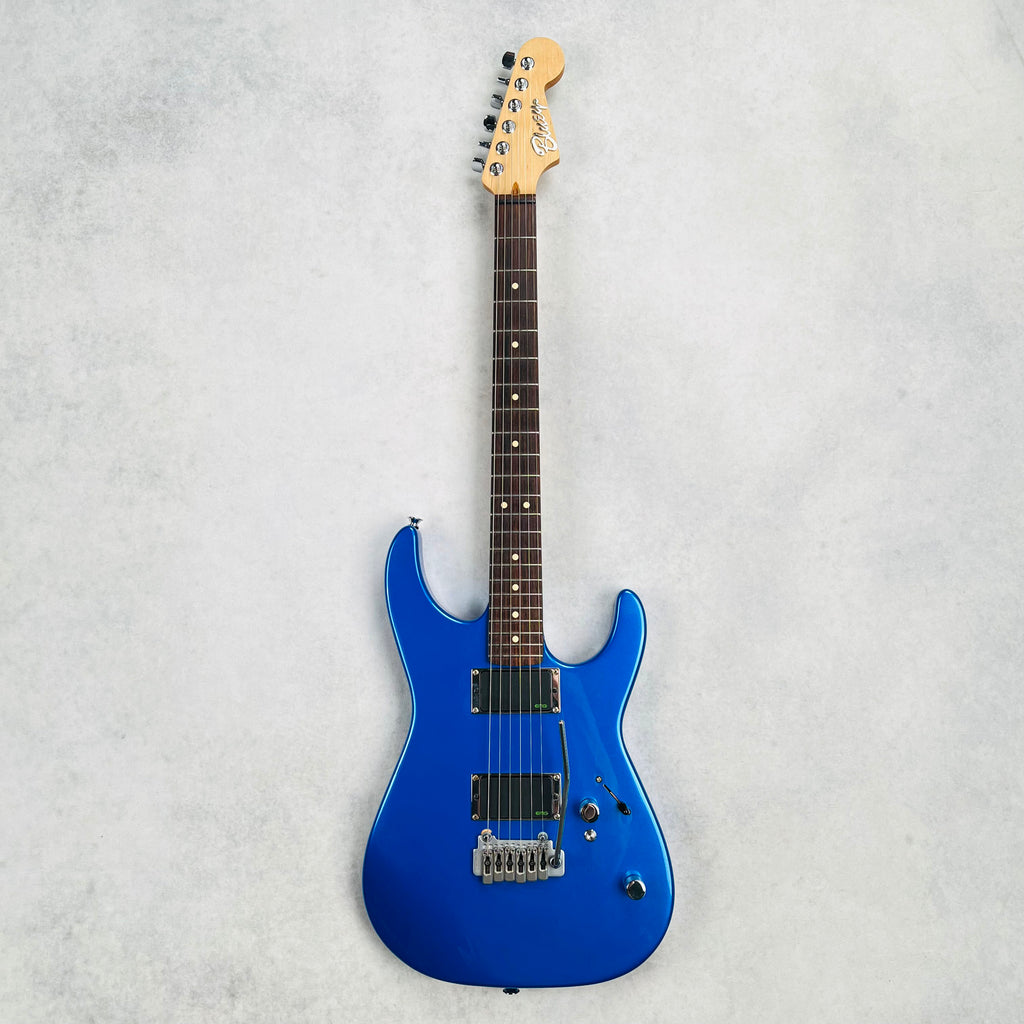Warmoth Partscaster with EMG Kirk Hammett Bone Breaker Pickups 2020s - Metallic Blue - 2