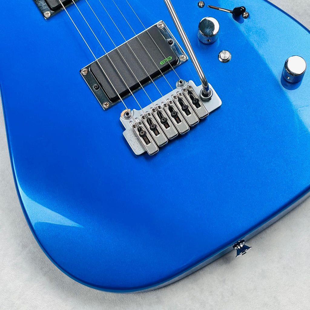 Warmoth Partscaster with EMG Kirk Hammett Bone Breaker Pickups 2020s - Metallic Blue - 4
