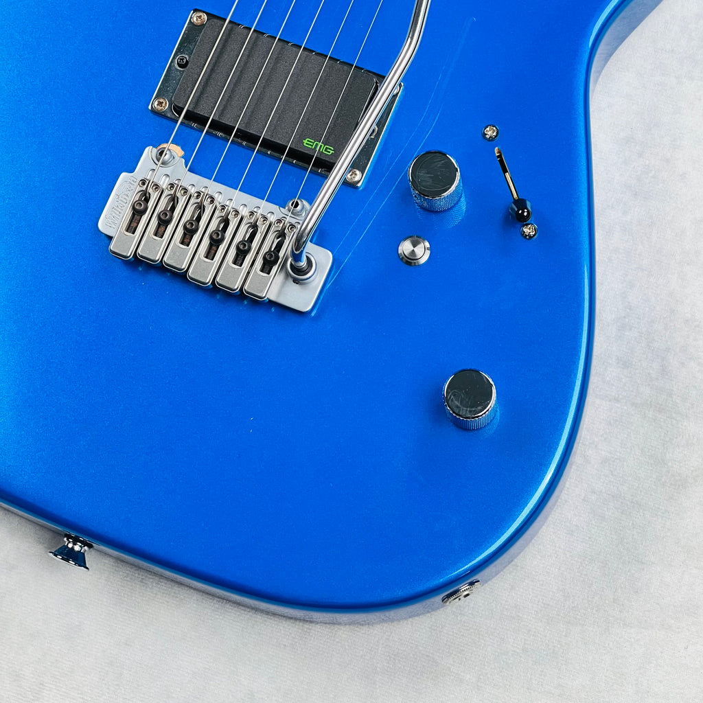 Warmoth Partscaster with EMG Kirk Hammett Bone Breaker Pickups 2020s - Metallic Blue - 5