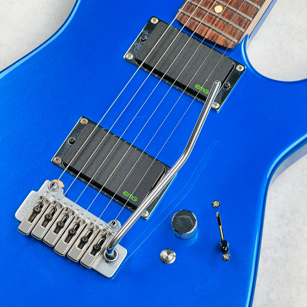 Warmoth Partscaster with EMG Kirk Hammett Bone Breaker Pickups 2020s - Metallic Blue - 6