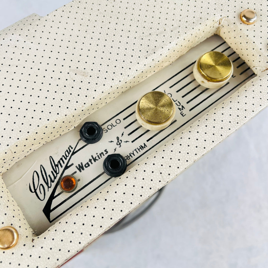 Watkins Clubman 1x8" Combo Amplifier 240v 1950s - Red & White - 8