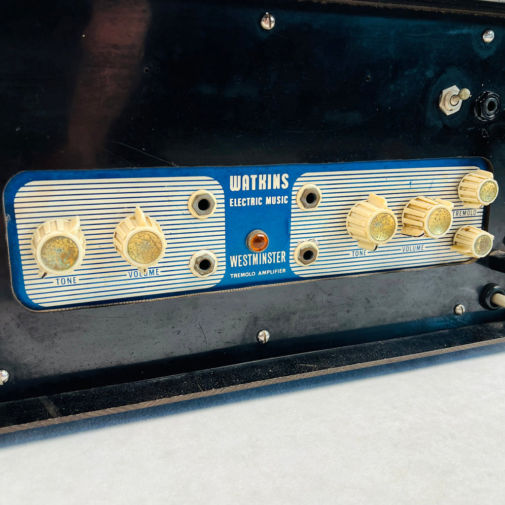 Watkins Westminster Tremolo 14w Amplifier Head 240v 1962 - Black - 4