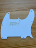 Unbranded Left Handed Esquire Pickguard Relic/Distressed White for Fender