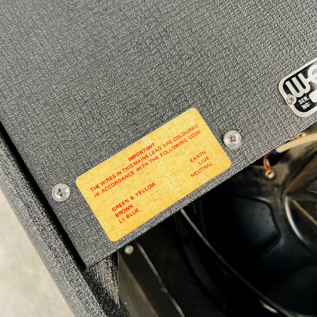 1973 WEM Westminster 15 1x12" Combo Guitar Vintage Amplifier - Black - 10