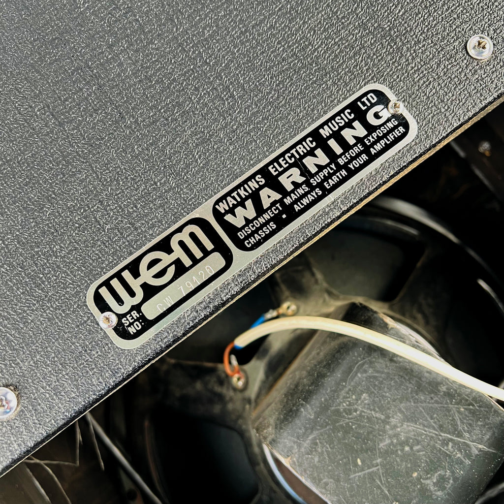 1973 WEM Westminster 15 1x12" Combo Guitar Vintage Amplifier - Black - 11