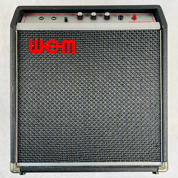 1973 WEM Westminster 15 1x12" Combo Guitar Vintage Amplifier - Black - 1