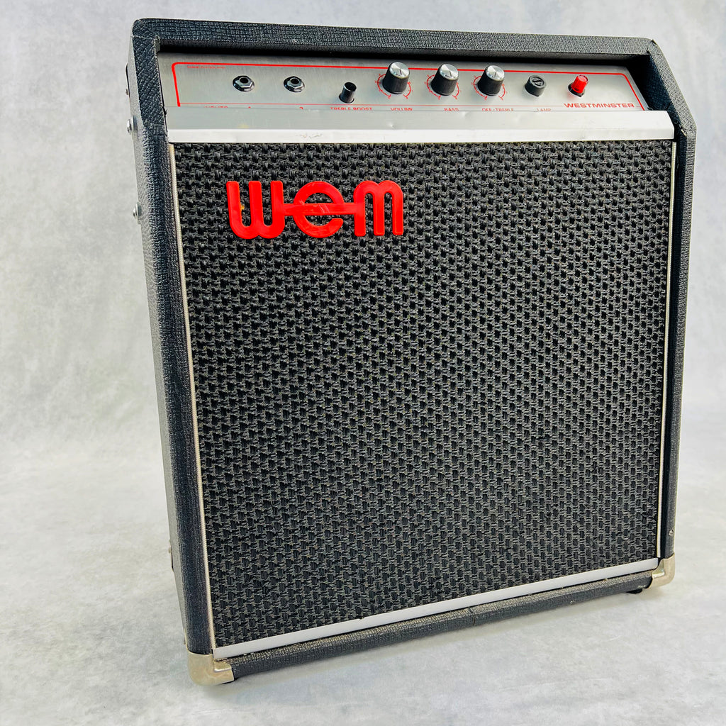 1973 WEM Westminster 15 1x12" Combo Guitar Vintage Amplifier - Black - 17