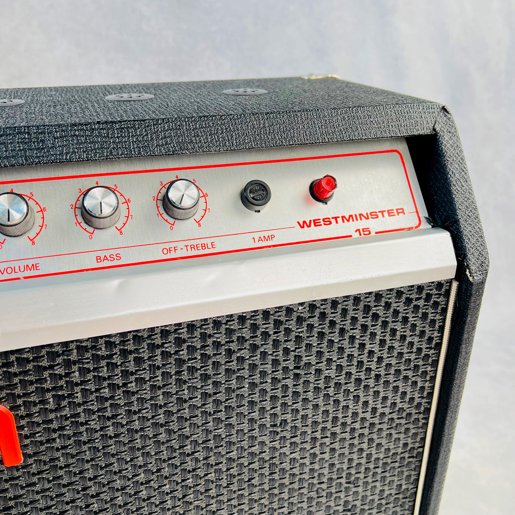 1973 WEM Westminster 15 1x12" Combo Guitar Vintage Amplifier - Black - 3