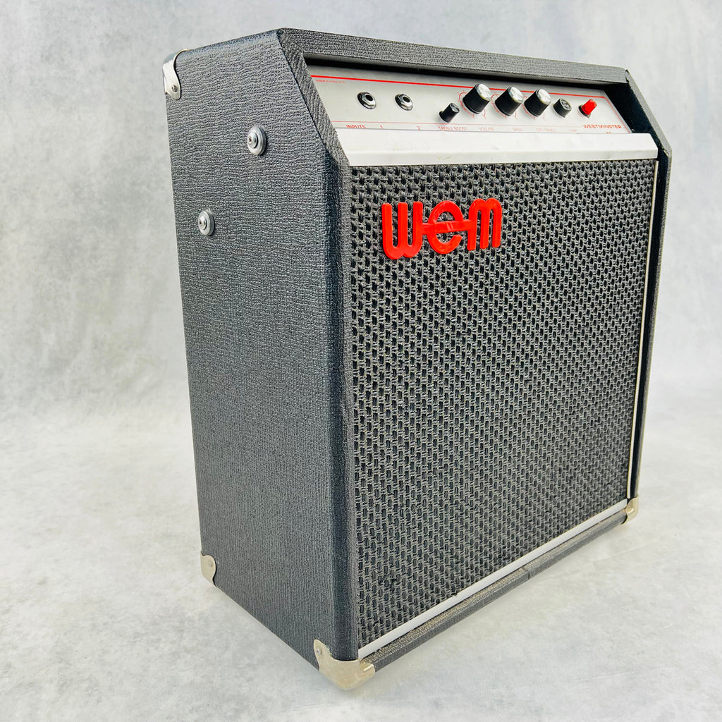 1973 WEM Westminster 15 1x12" Combo Guitar Vintage Amplifier - Black - 6