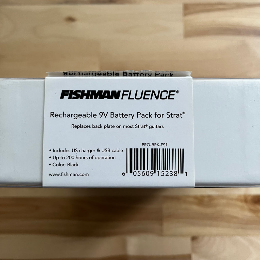 Fishman Fluence Rechargeable 9v Battery Pack for Strat - Black | Tone Wolf