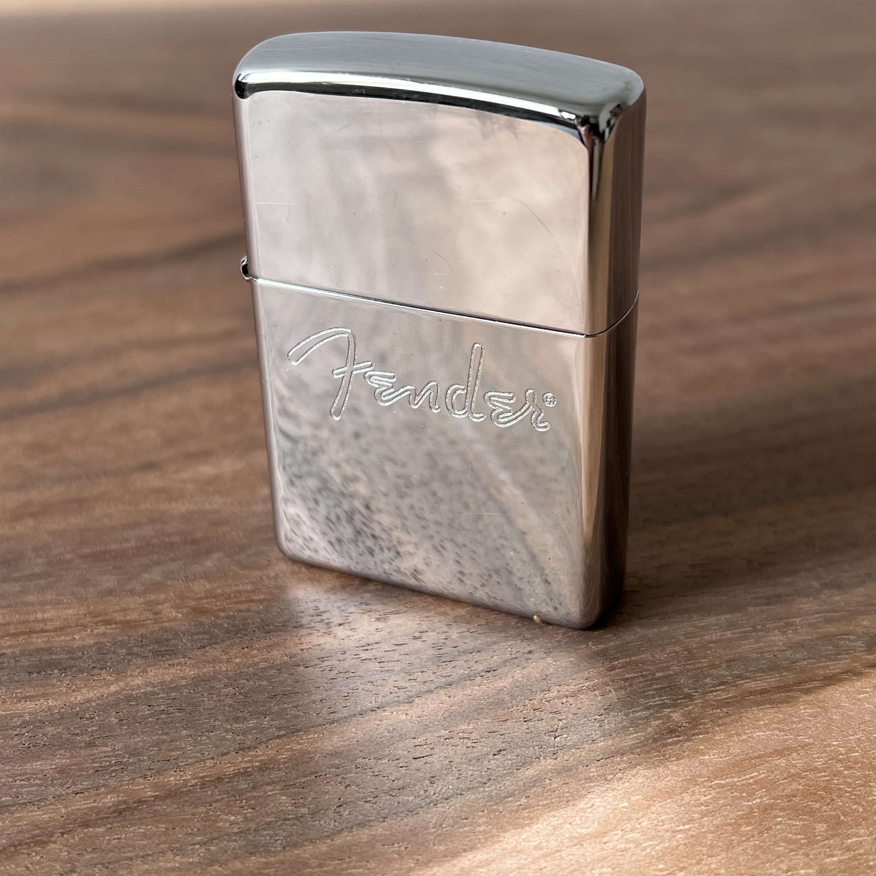 Fender Branded Zippo Lighter 2000s - Chrome | Tone Wolf