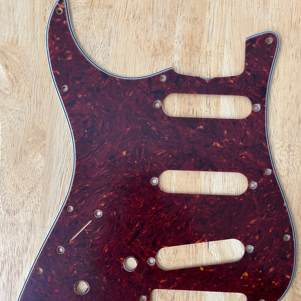 Left Handed Stratocaster Pickguard - Tortoiseshell